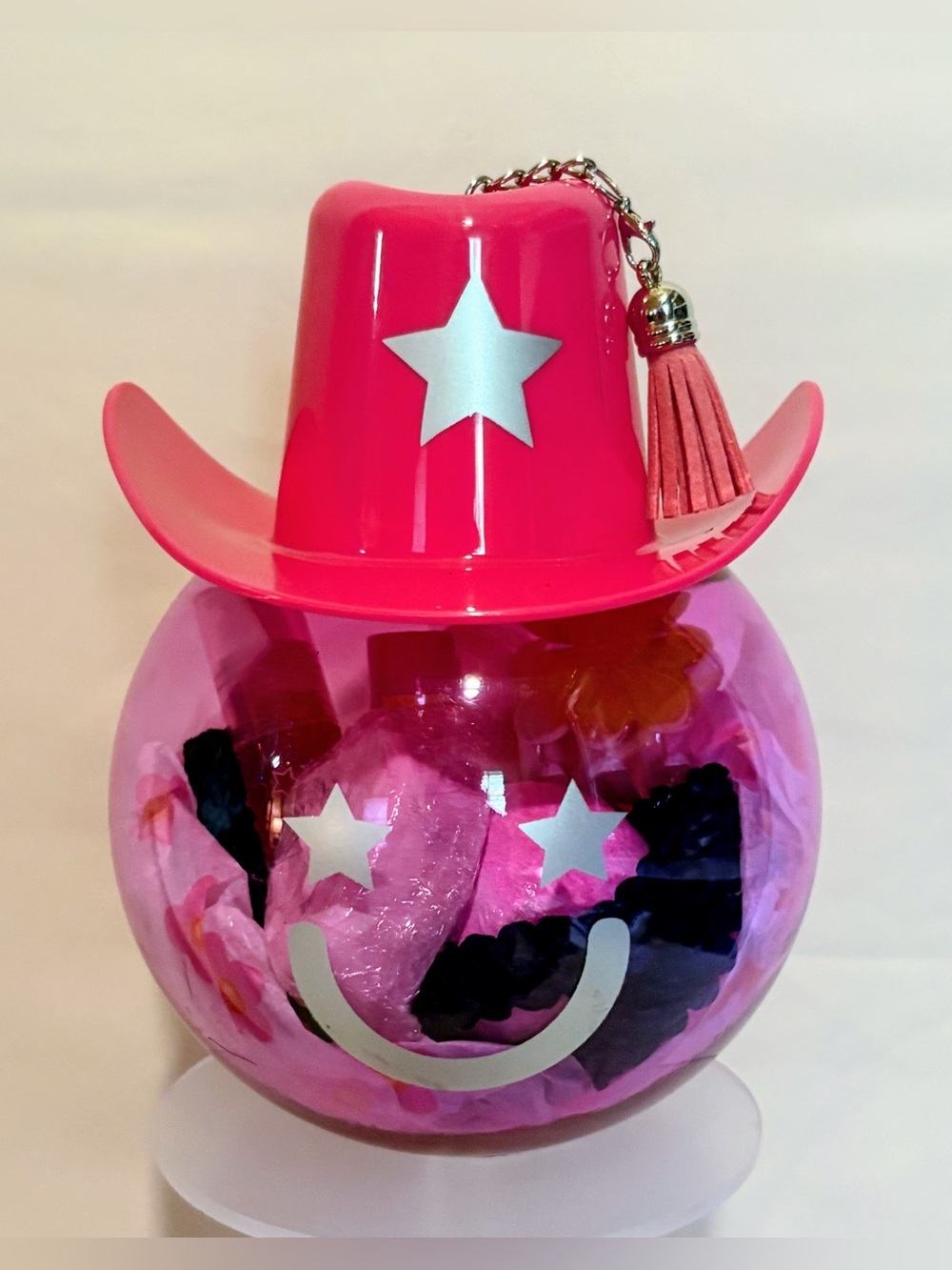Pink Cowgirl Hat Self-Care Gift Basket Set - nwot